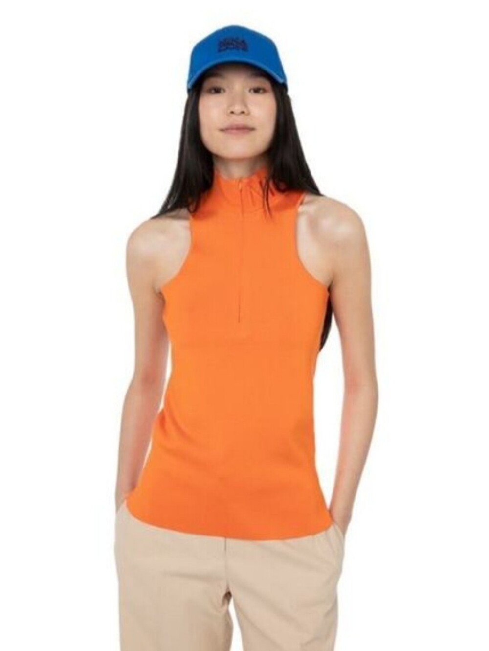 Nina Ricci Blaze Orange Milano Tank Women's Size S
